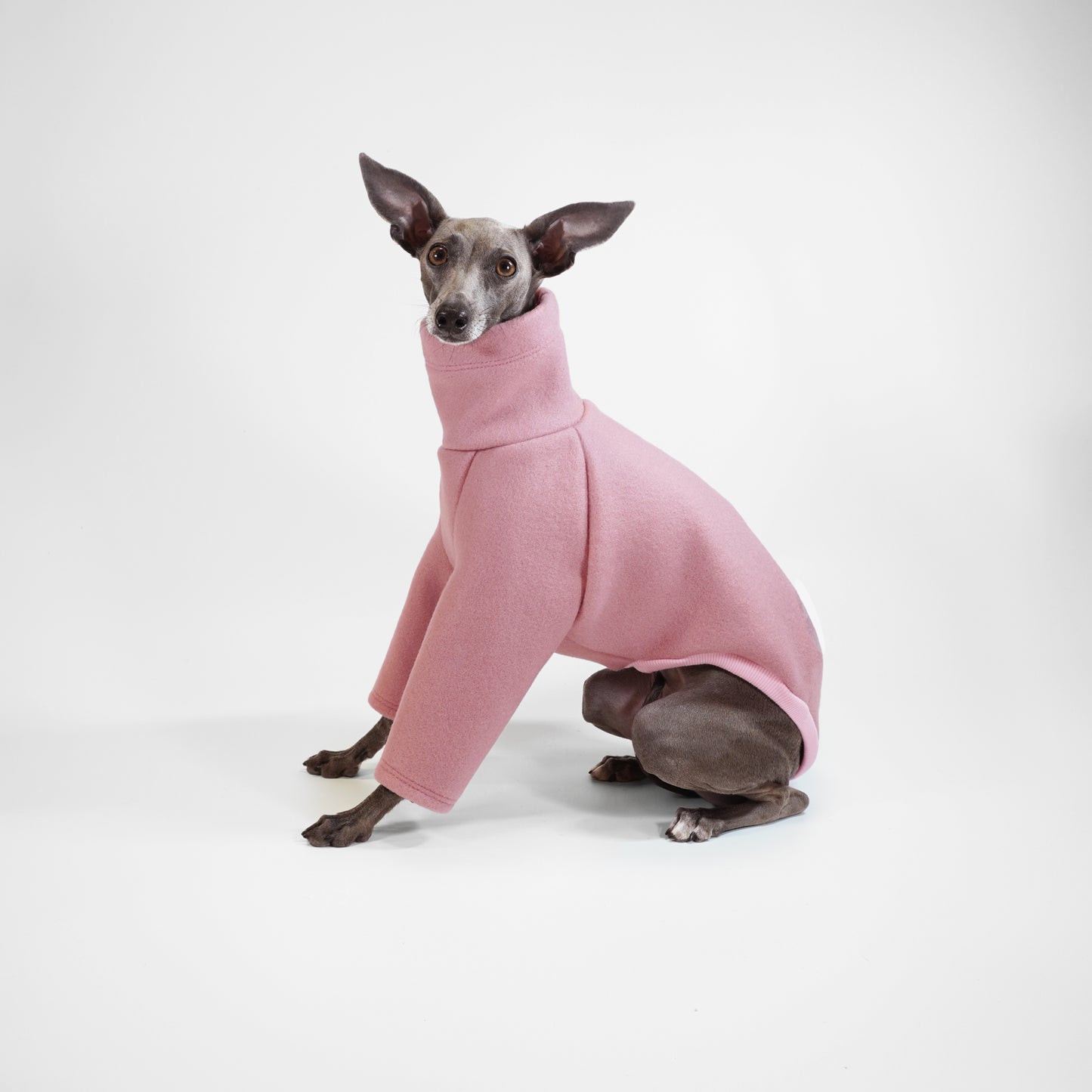 PINK CHAI WOOL-LOOK DOG JUMPER