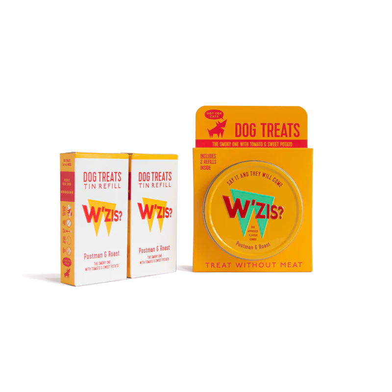 Dog treats with two refills