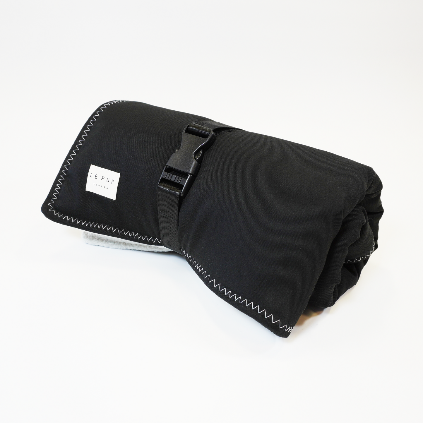 Black Drill cotton rolled up dog travel mat