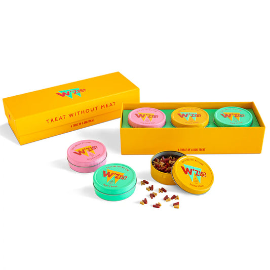 W'zis Dog treats triple Gift Box
