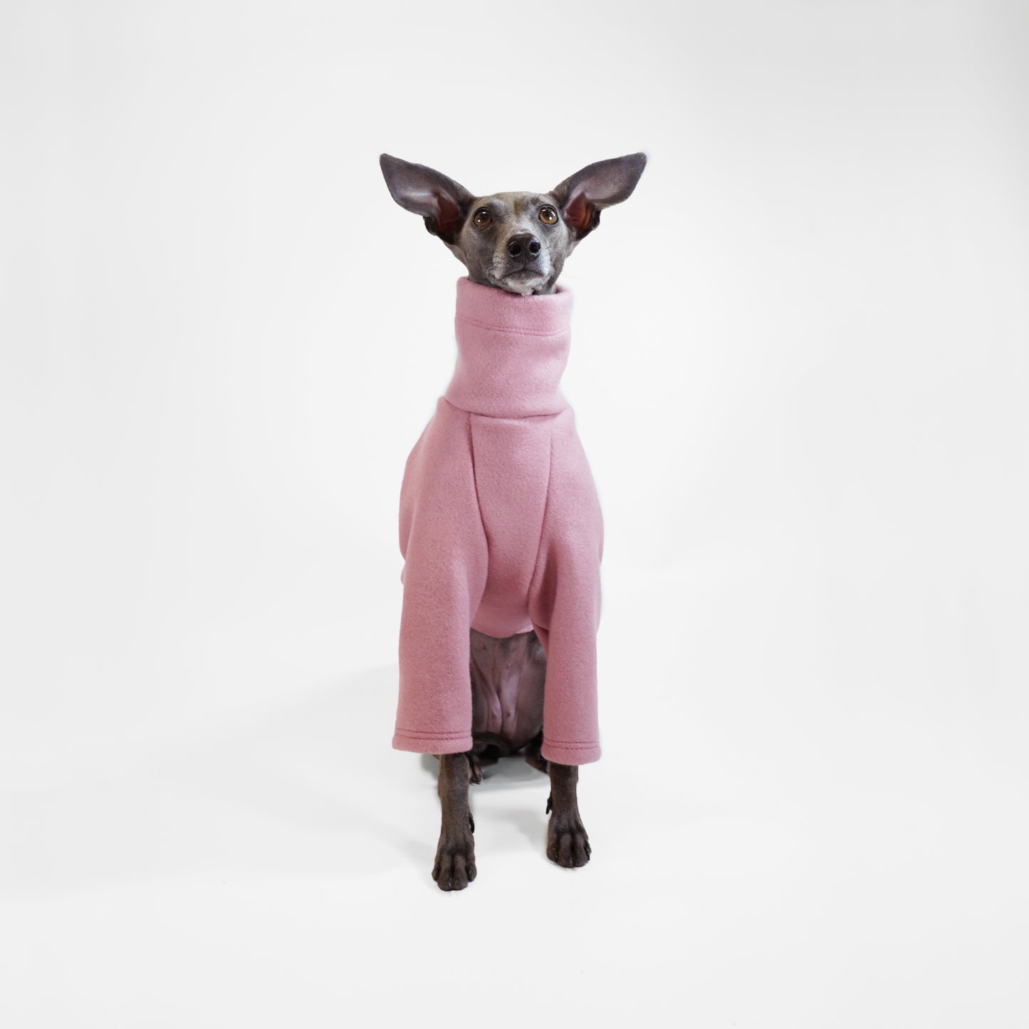 PINK CHAI WOOL-LOOK DOG JUMPER