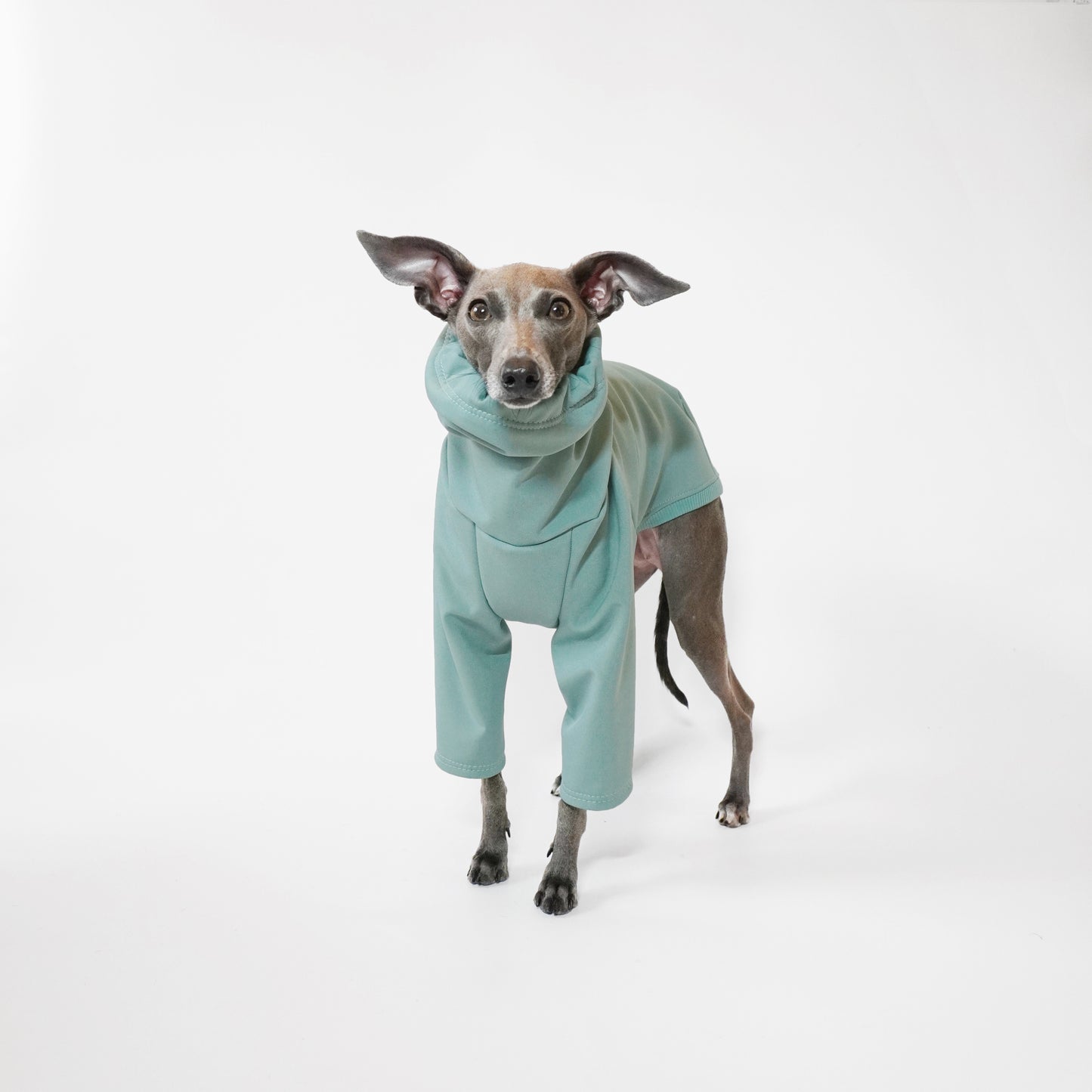 Sighthound jumper made from waterproof softshell by LE PUP