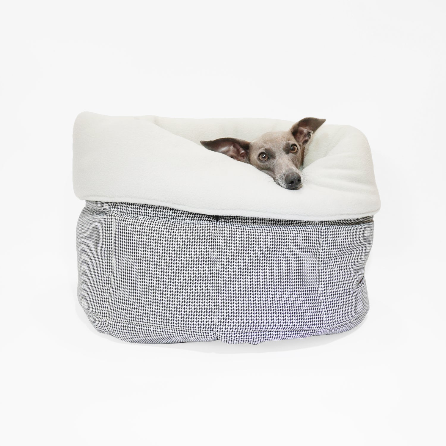 LE PUP Tartan Snuggle Sack Dog Travel Bed