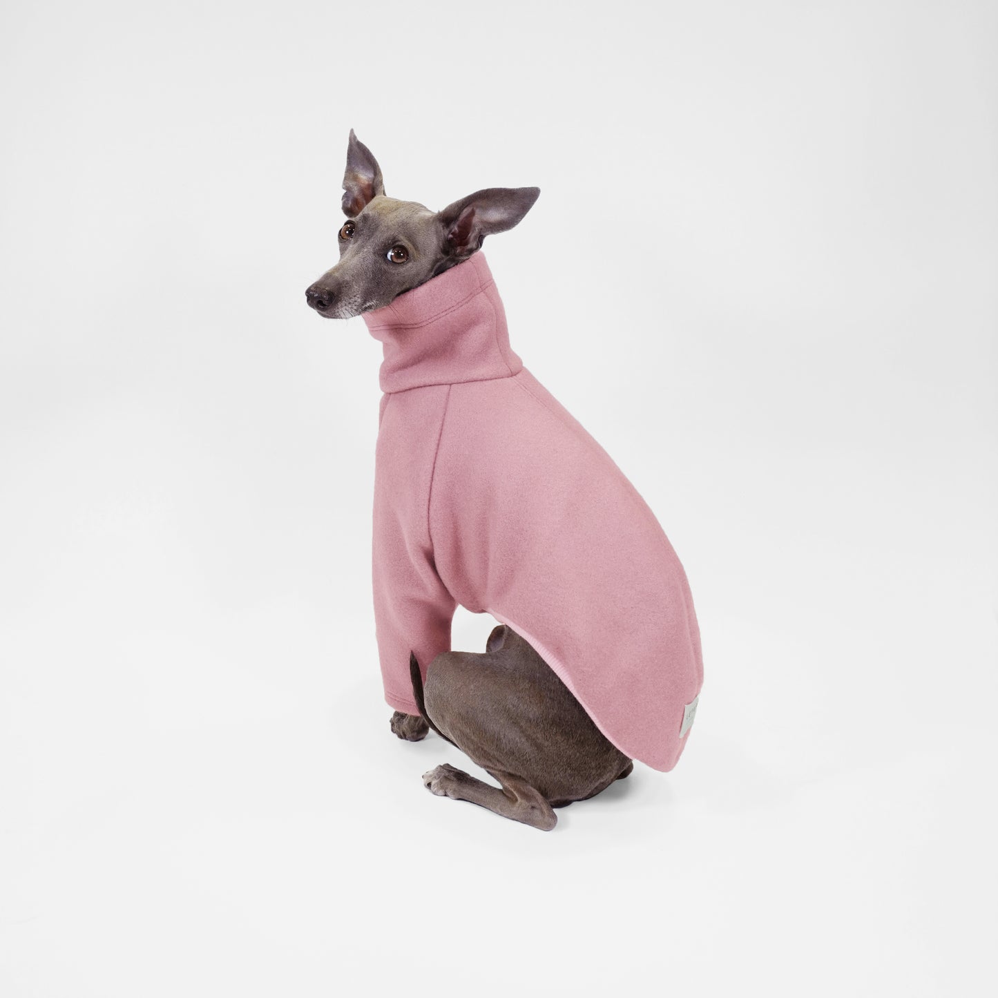 PINK CHAI WOOL-LOOK DOG JUMPER