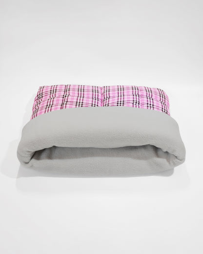 Top view of folded dog cave bed by LE PUP.