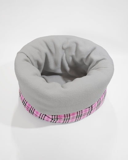 Top view of folded portable pet snuggle sack by LE PUP.