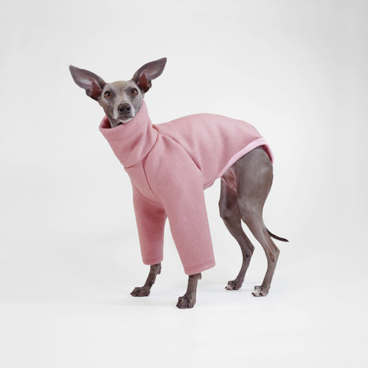 PINK CHAI WOOL-LOOK DOG JUMPER