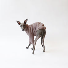 Load image into Gallery viewer, Cappuccino Iggy and Whippet fleece jumper for dogs made from eco-friendly oeko-tex fleece by LÈ PUP in London
