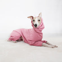 Load image into Gallery viewer, Waterproof whippet coat - a dusty pink LE PUP Rainsuit
