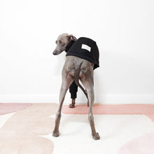 Load image into Gallery viewer, Black Italian Greyhound and Whippet Jumper for Dogs Made From Eco-friendly OEKO-TEX Fleece Sweatshirt by Le Pup
